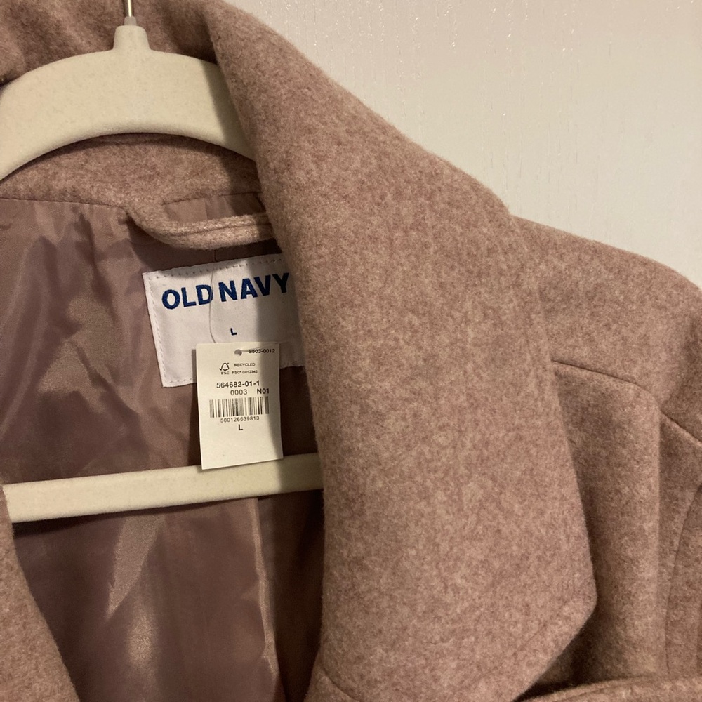 Old Navy Blush Pink Peacoat - Picture 3 of 4